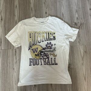 Hollister White Huskies Football Tee